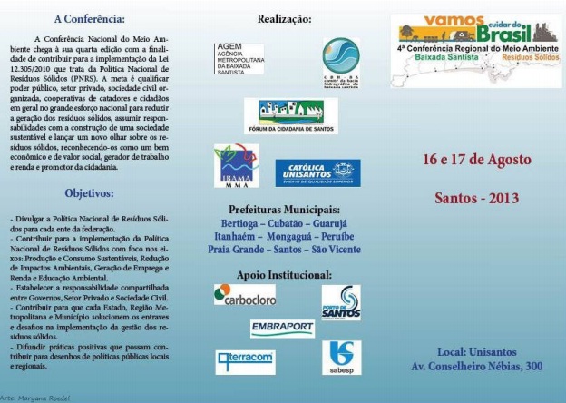 IV Conferência Regional de Meio Ambiente da Baixada Santista