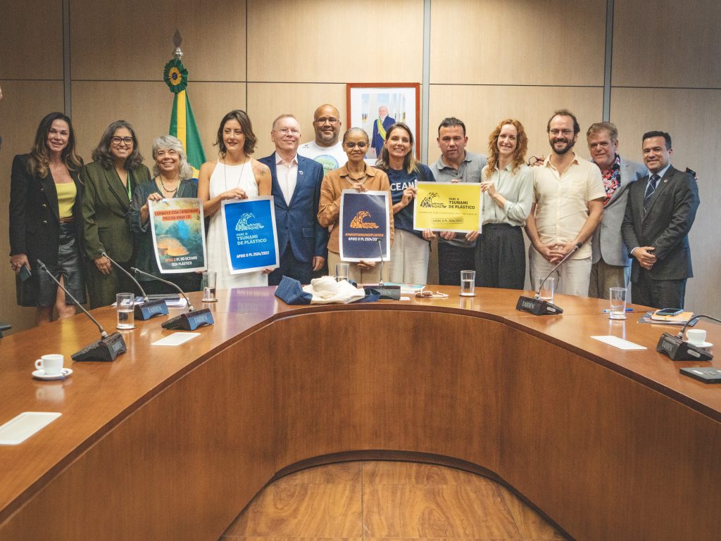 A ministra do Meio Ambiente Marina Silva afirmou que o ministério irá preparar uma Nota Técnica favorável à aprovação da “Lei do Oceano Sem Plástico”